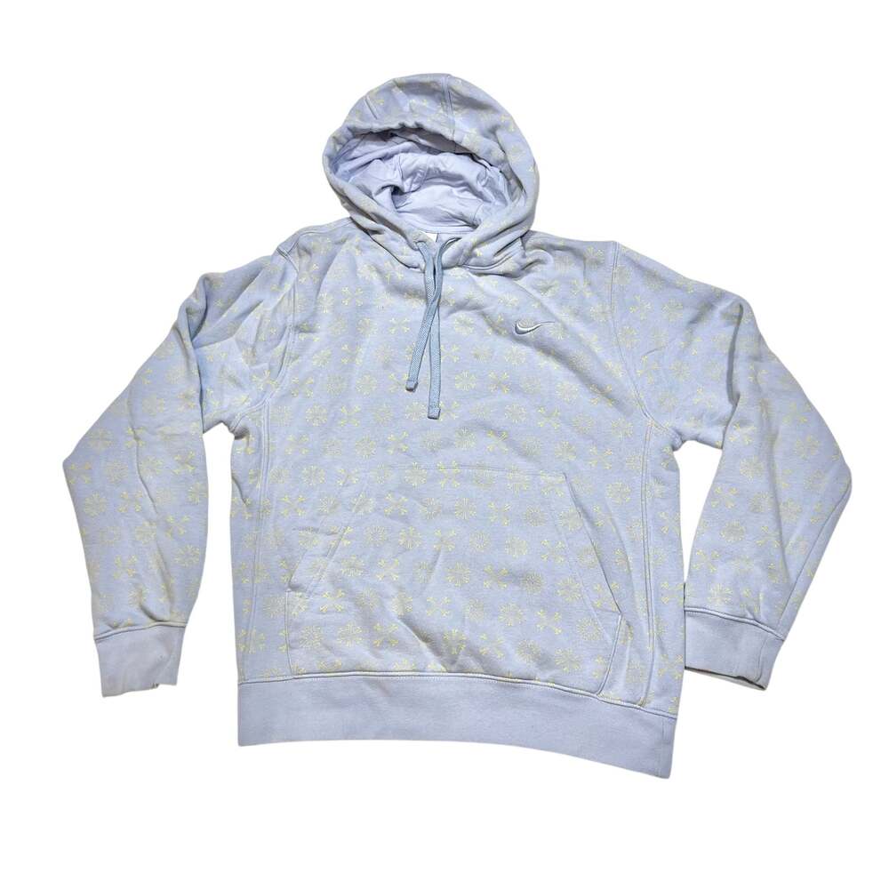 Nike Sportswear Club Fleece Monogram Hoodie Pullover Swoosh Women Small